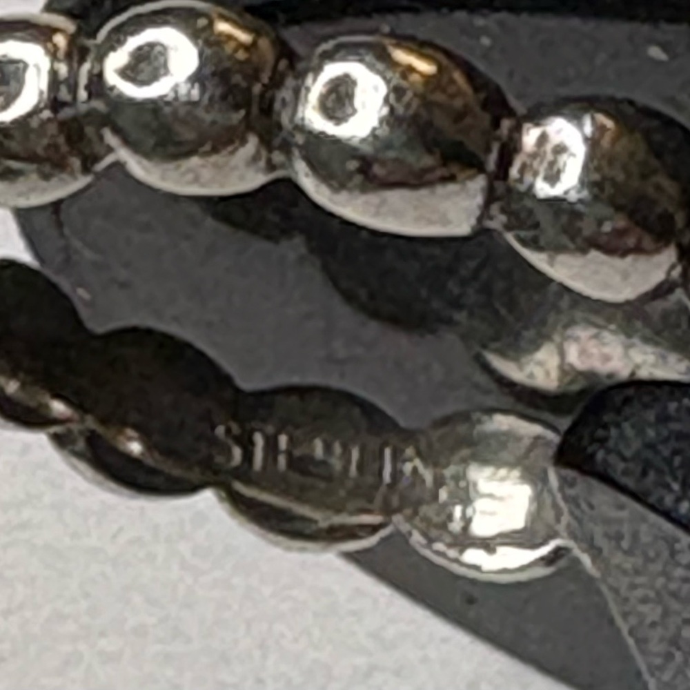 Sterling Silver Beaded Band Ring, 6.75 - Picture 4 of 4